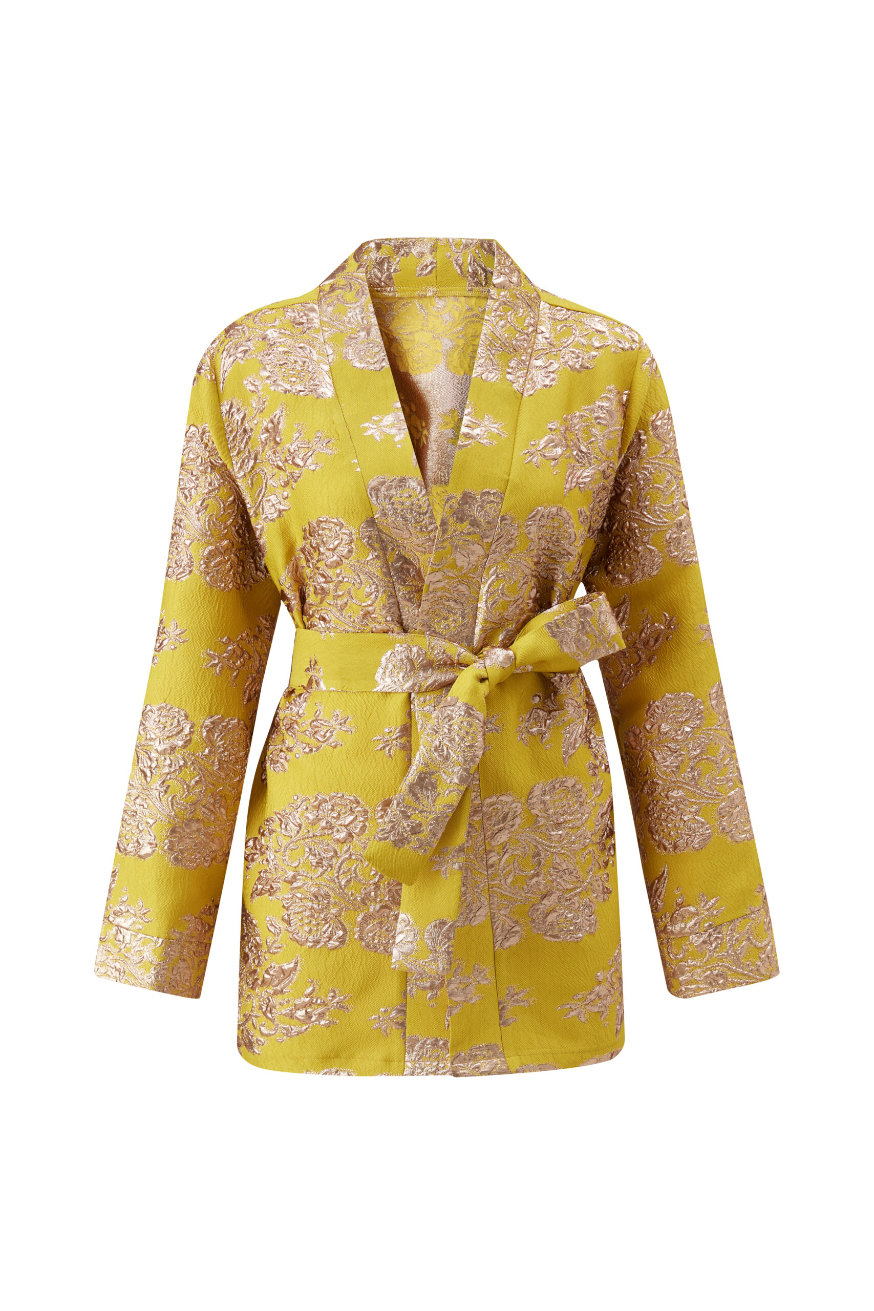 Yellow Pearl Jacquard Kimono – Marais Studio